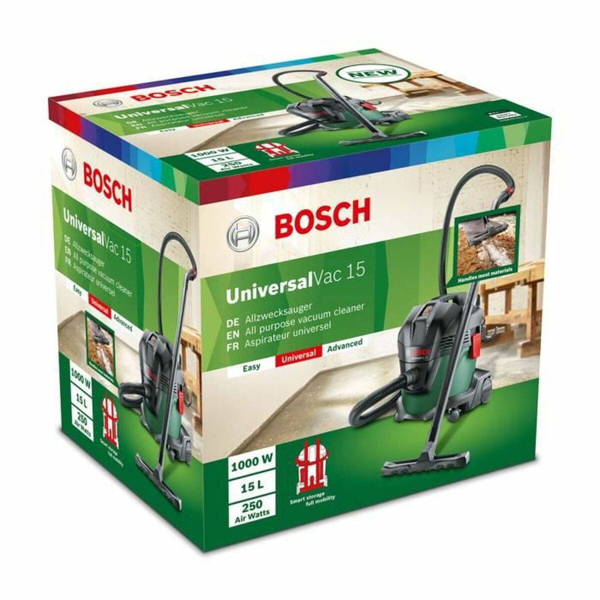 Aspirateur à sec et humide BOSCH Universalvac 15 1000 W 26 kPa 15 L 65 L - 3