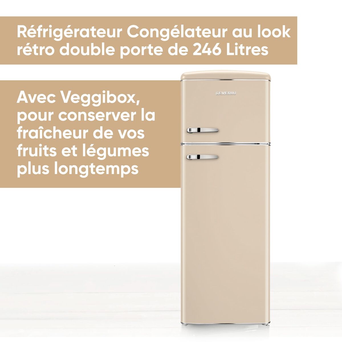 Réfrigérateur Combiné Severin RKG8985     167 - 2