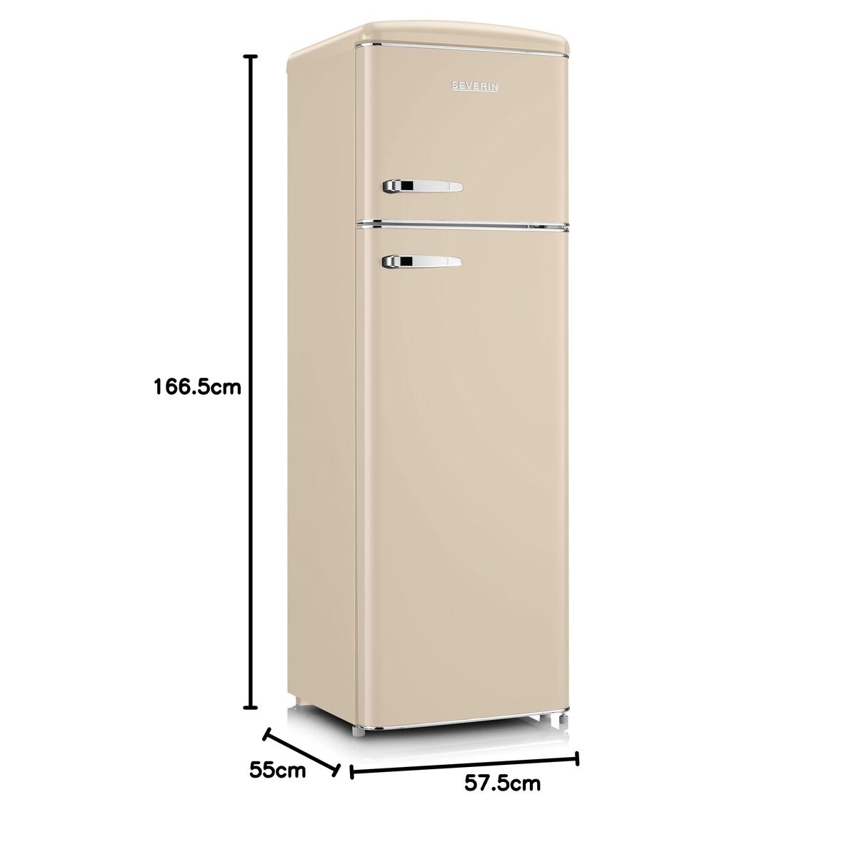 Réfrigérateur Combiné Severin RKG8985     167 - 3