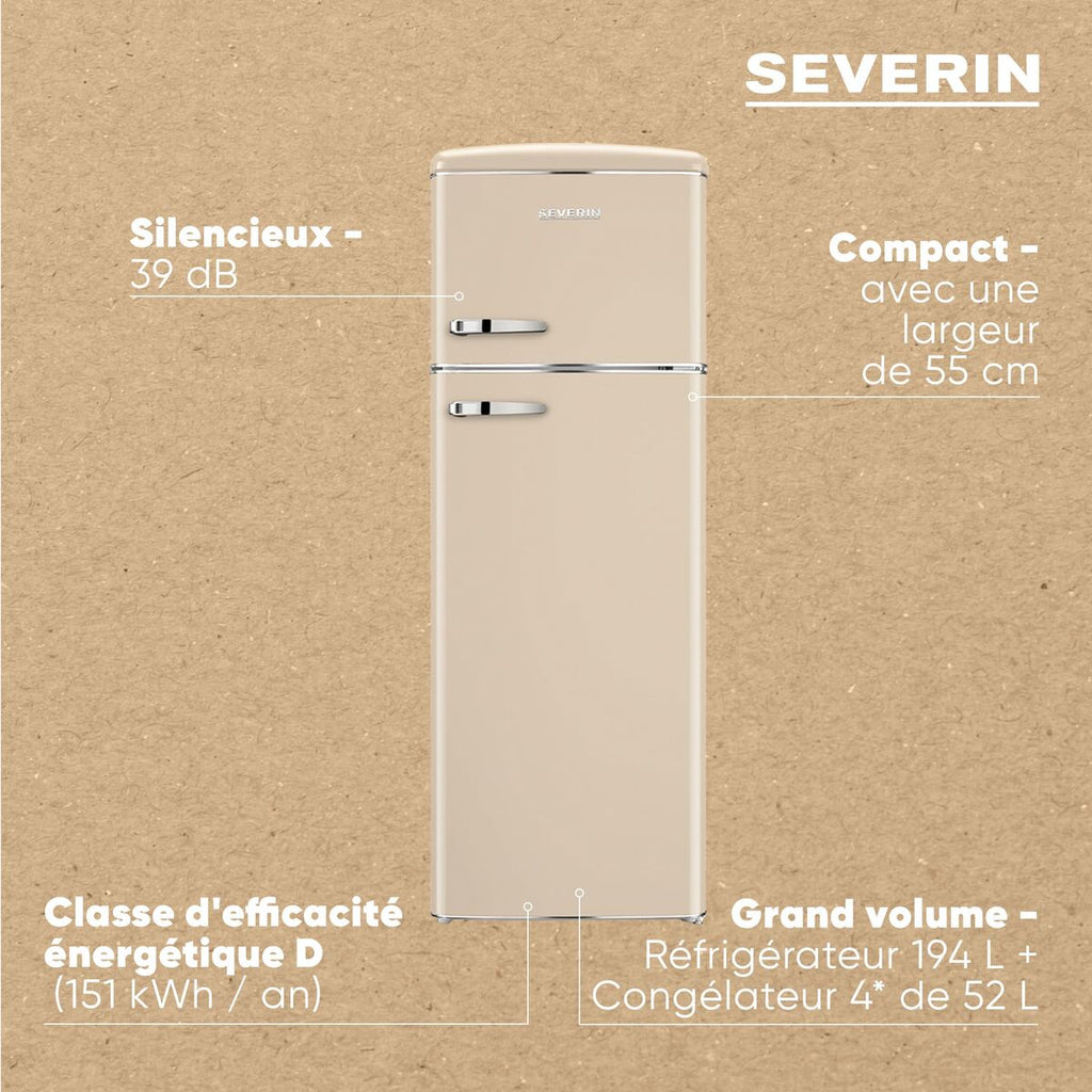 Réfrigérateur Combiné Severin RKG8985     167 - 4