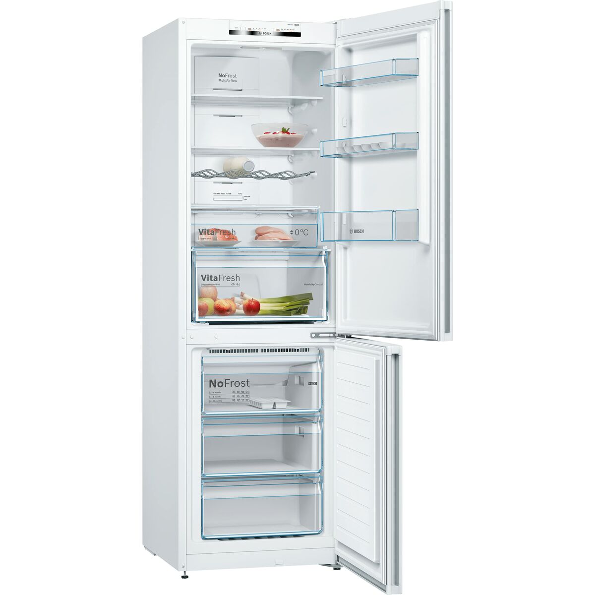 Réfrigérateur Combiné BOSCH KGN36VWED   186 Blanc (60 x 66 x 186 cm) - 2