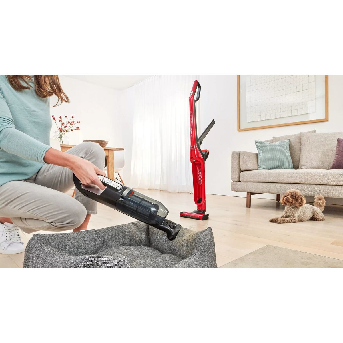 Aspirateur sans fil BOSCH BBH3ZOO28 Rouge - 3