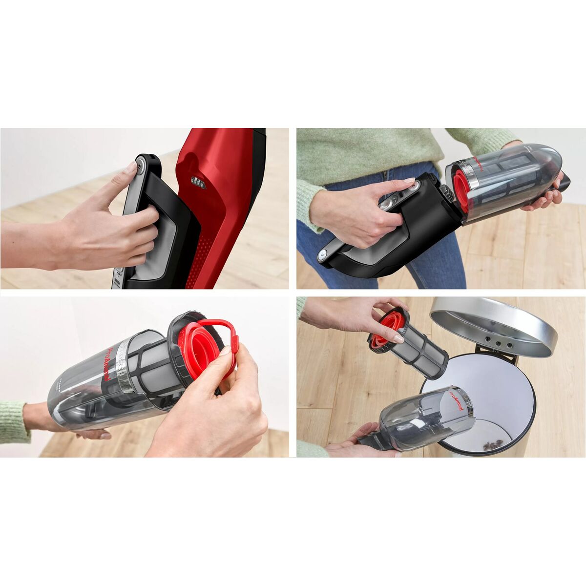 Aspirateur sans fil BOSCH BBH3ZOO28 Rouge - 8