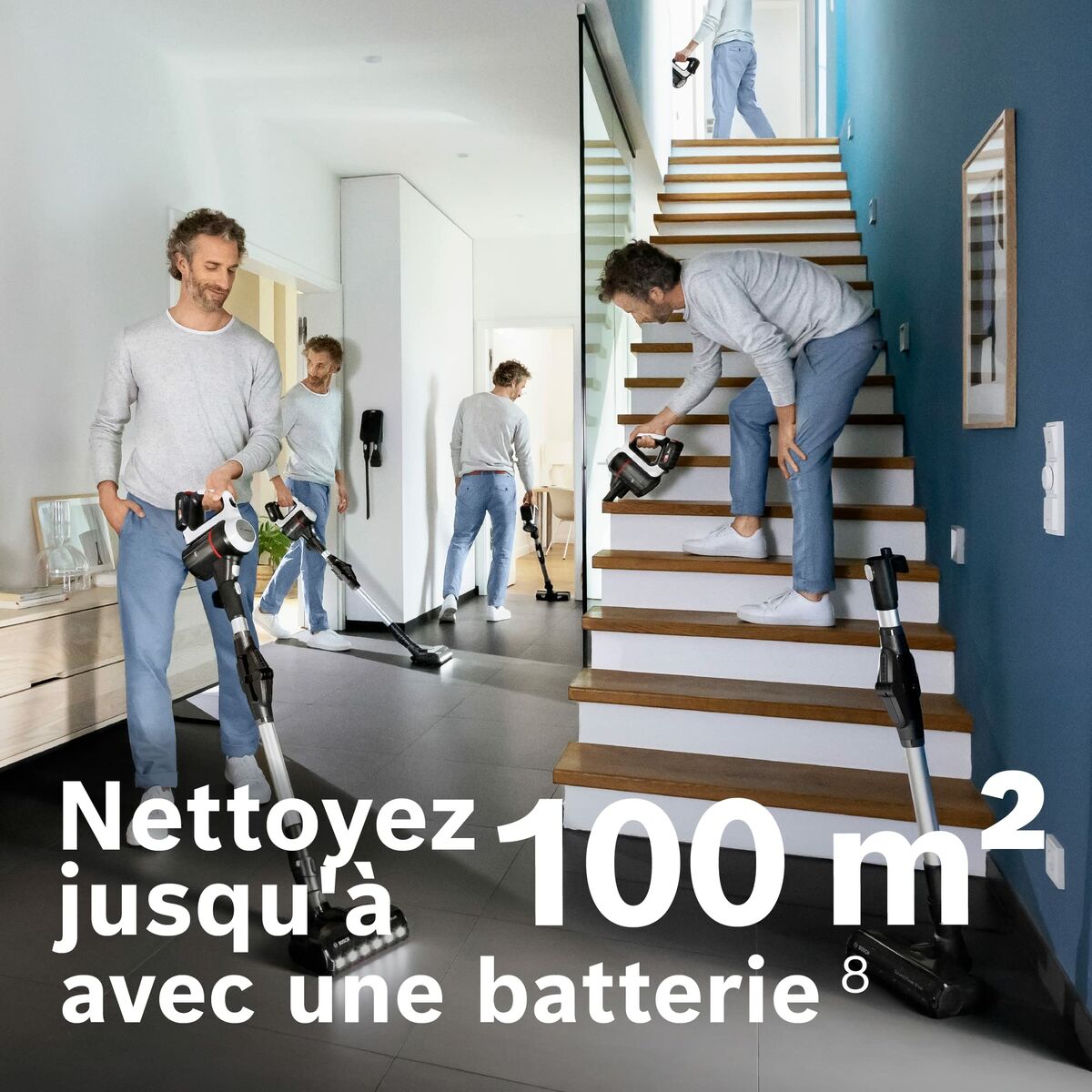 Aspirateur balai BOSCH BBS711W Blanc Noir - 7