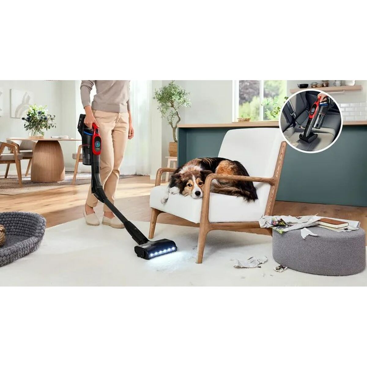 Aspirateur balai BOSCH BCS1041PET 23,5 W - 4