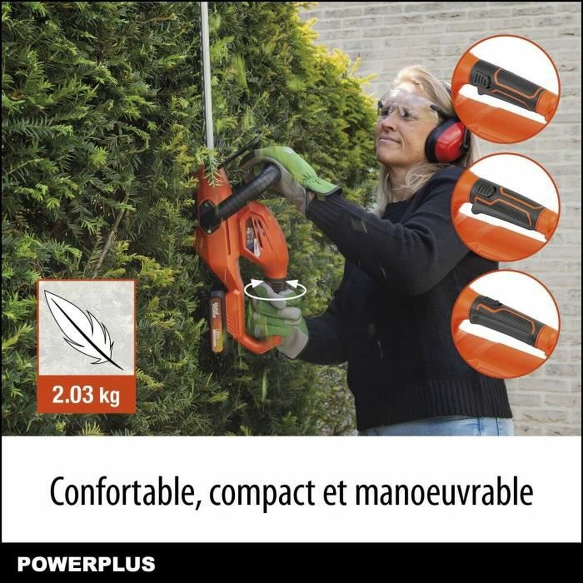 Taille-haie Powerplus 20 V - 6