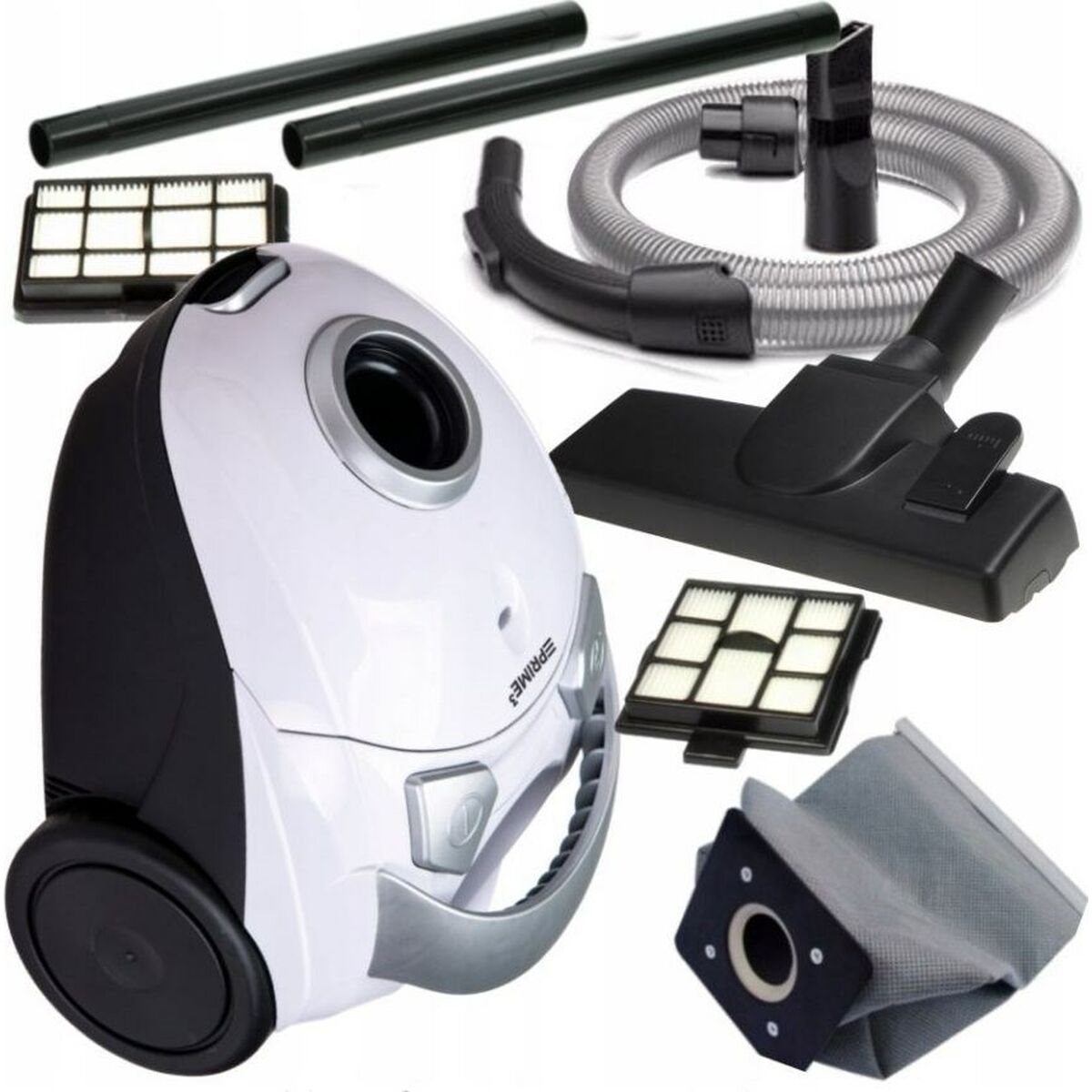 Aspirateur à sacs Prime3 Blanc Noir 700 W - 5