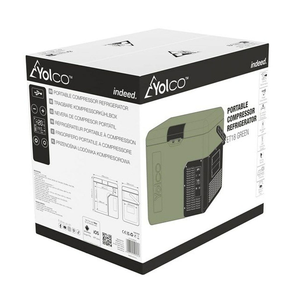 Mini réfrigérateur Yolco ET18 Vert 45 W 17 L - 8
