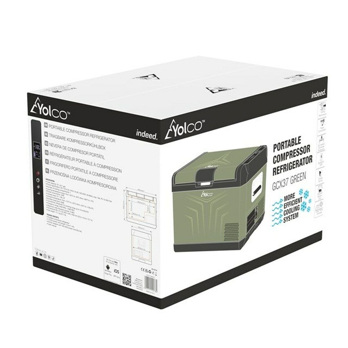 Mini réfrigérateur Yolco GCX37 Vert 50 W 37 L - 5