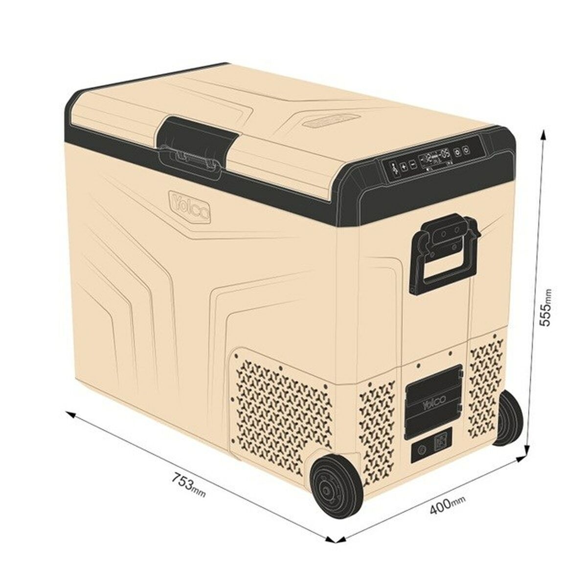 Mini réfrigérateur Yolco TCX60 Noir Sable 60 W 14 L 60 L 46 L - 8