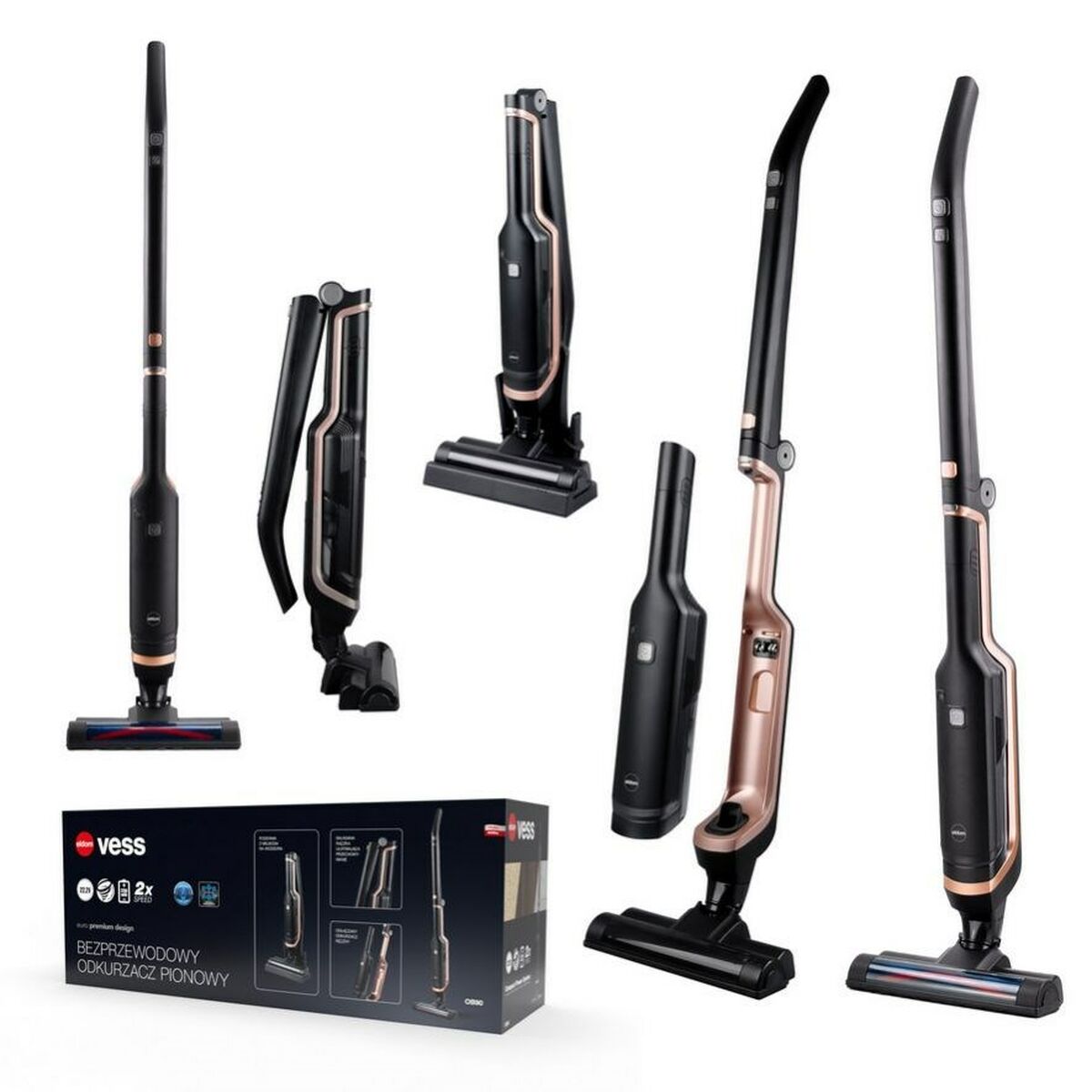 Aspirateur sans fil Eldom VESS Noir 130 W - 7