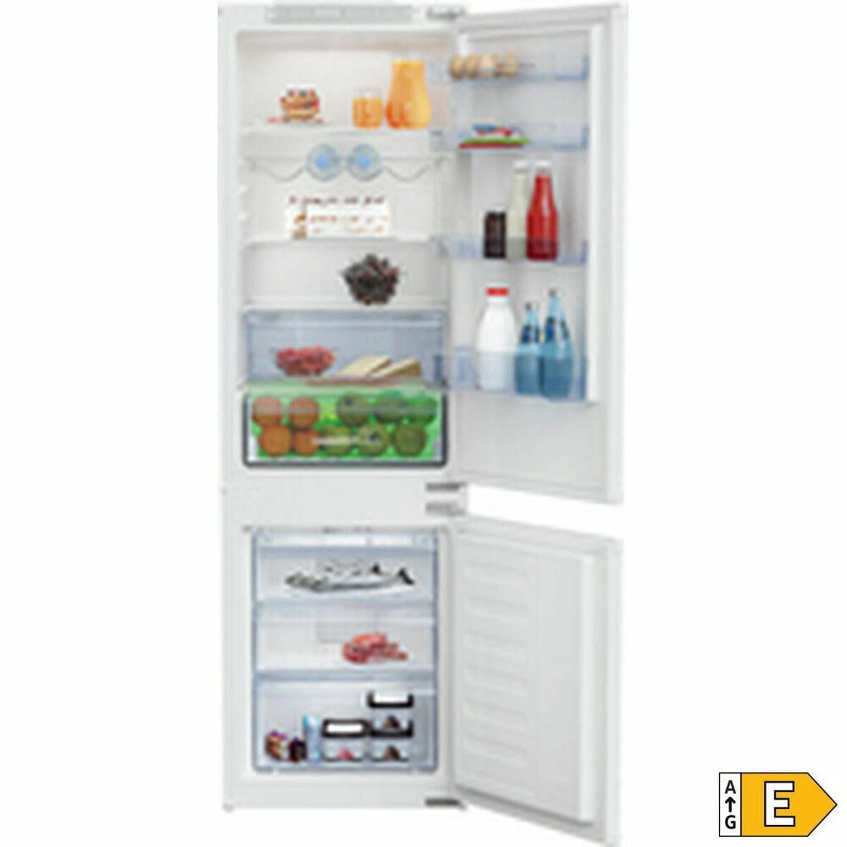 Réfrigérateur Combiné BEKO BCHA275E4SN Blanc Multicouleur (178,1 x 54 cm) - 2