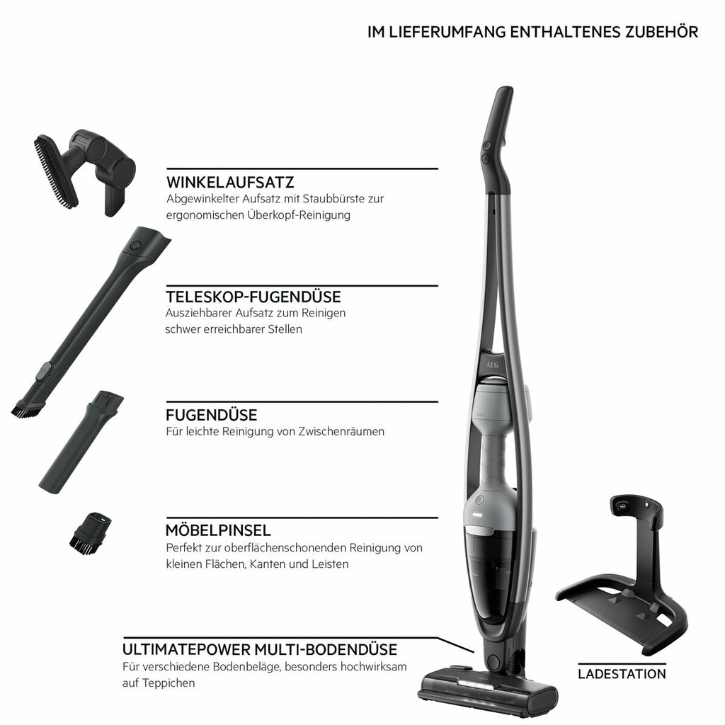 Aspirateur balai AEG AS62CB25UG 600 W - 5