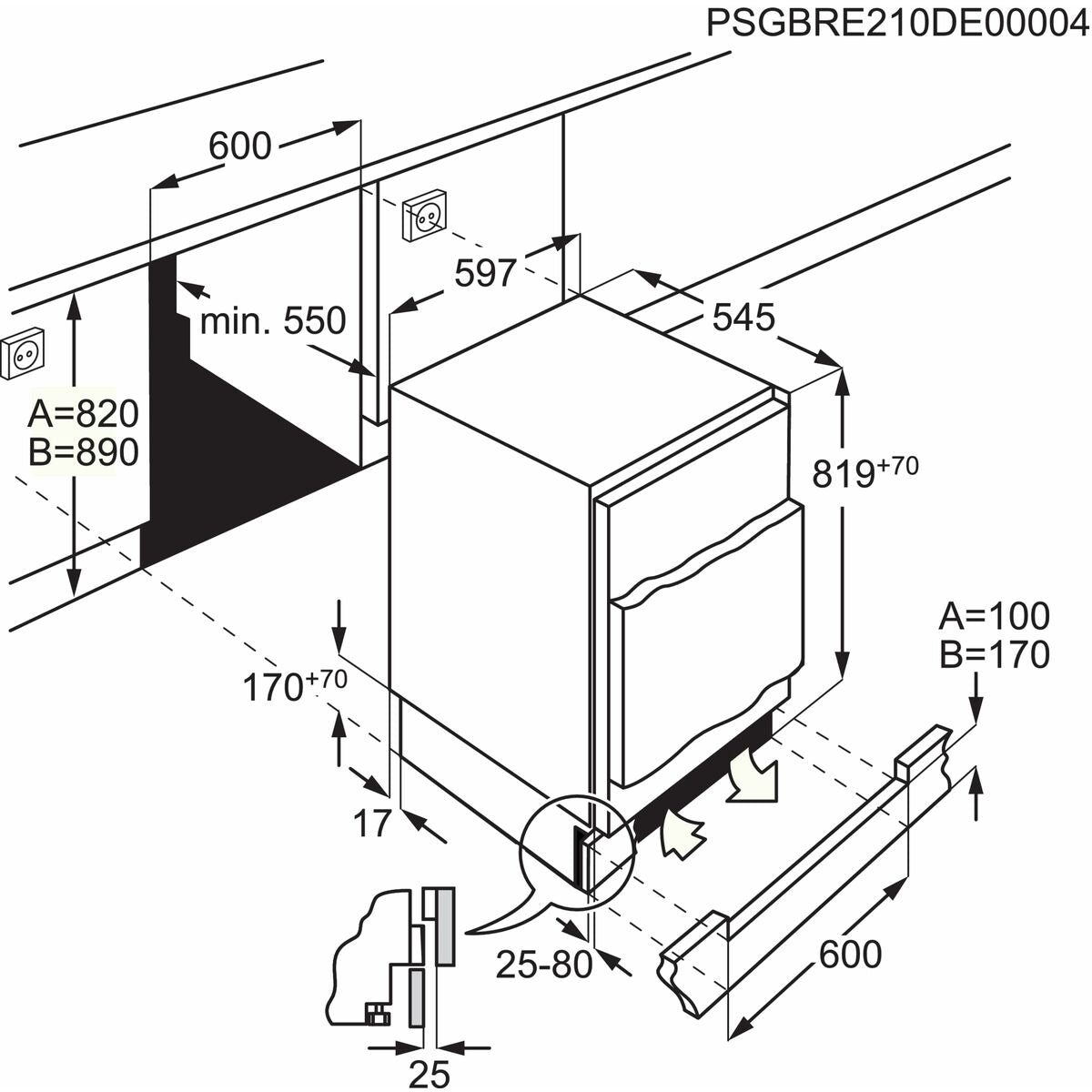 Réfrigérateur AEG OSF6I82EF Blanc - 3