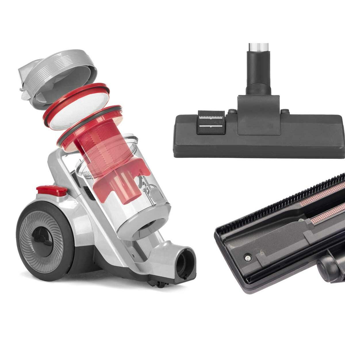 Aspirateur Argon Rouge Gris 900 W - 4