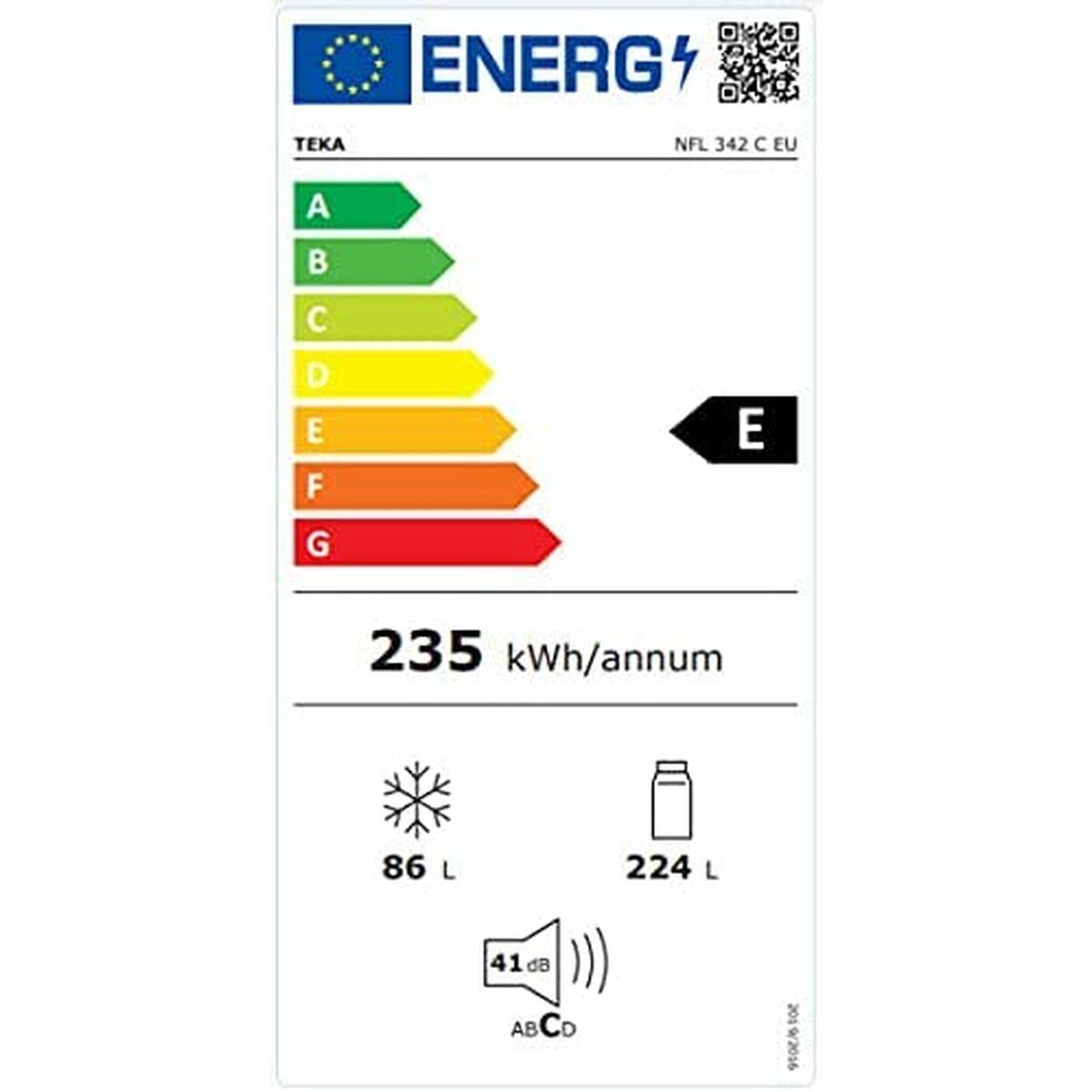 Réfrigérateur Combiné Teka NFL 342 C WH Blanc 219 L - 3