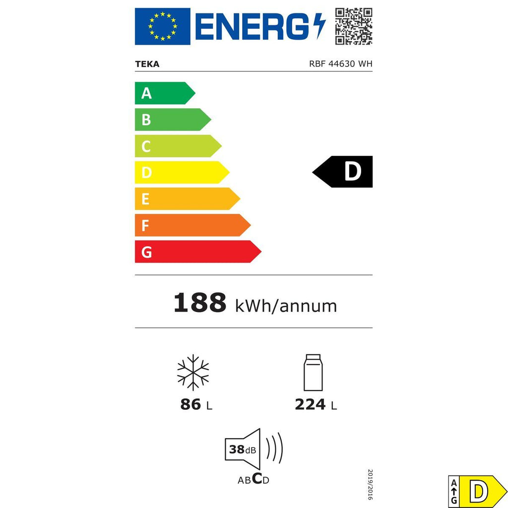 Réfrigérateur Combiné Teka RBF44630BL  188 Blanc - 2