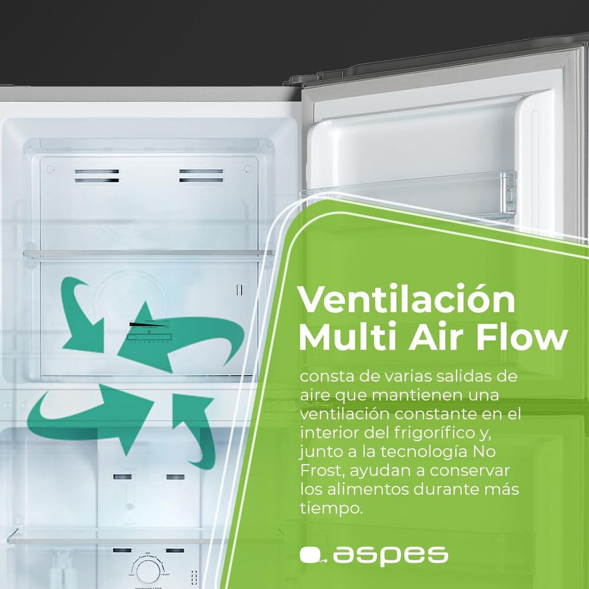 Réfrigérateur Combiné Aspes AF1675501ENFX - 6