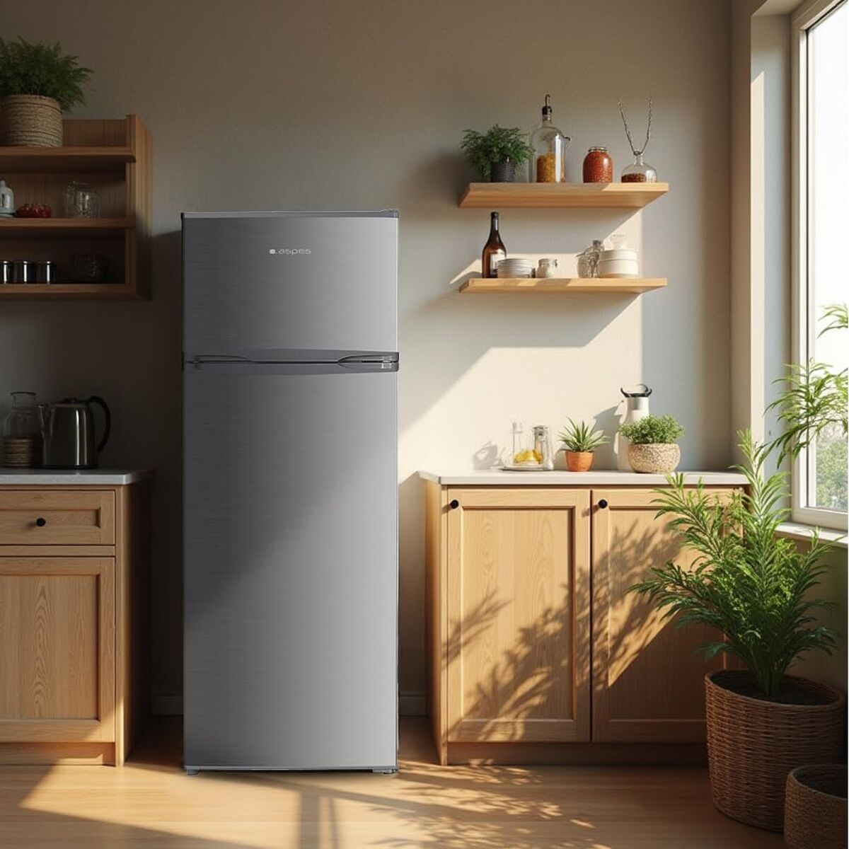 Réfrigérateur Combiné Aspes AF145503EX 143 206 L Acier - 4