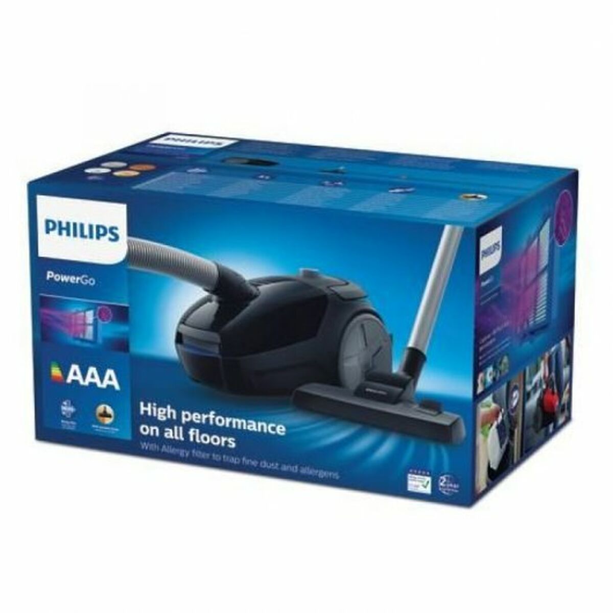 Aspirateur à sacs Philips FC8241/09 3 L 77 dB Noir 900 W 750 W - 7