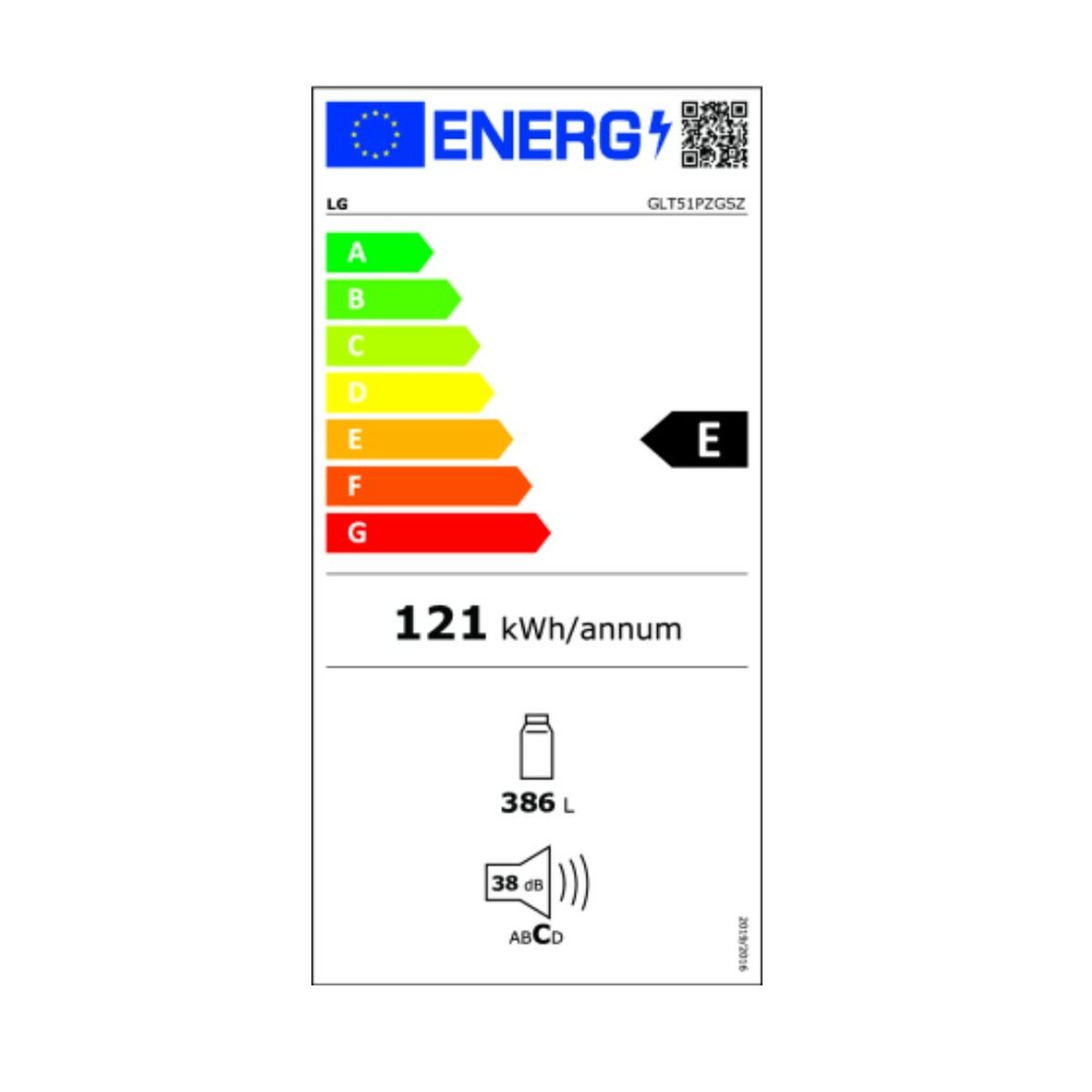 Réfrigérateur LG GLT51PZGSZ Acier 386 L (185 x 60 cm) - 3