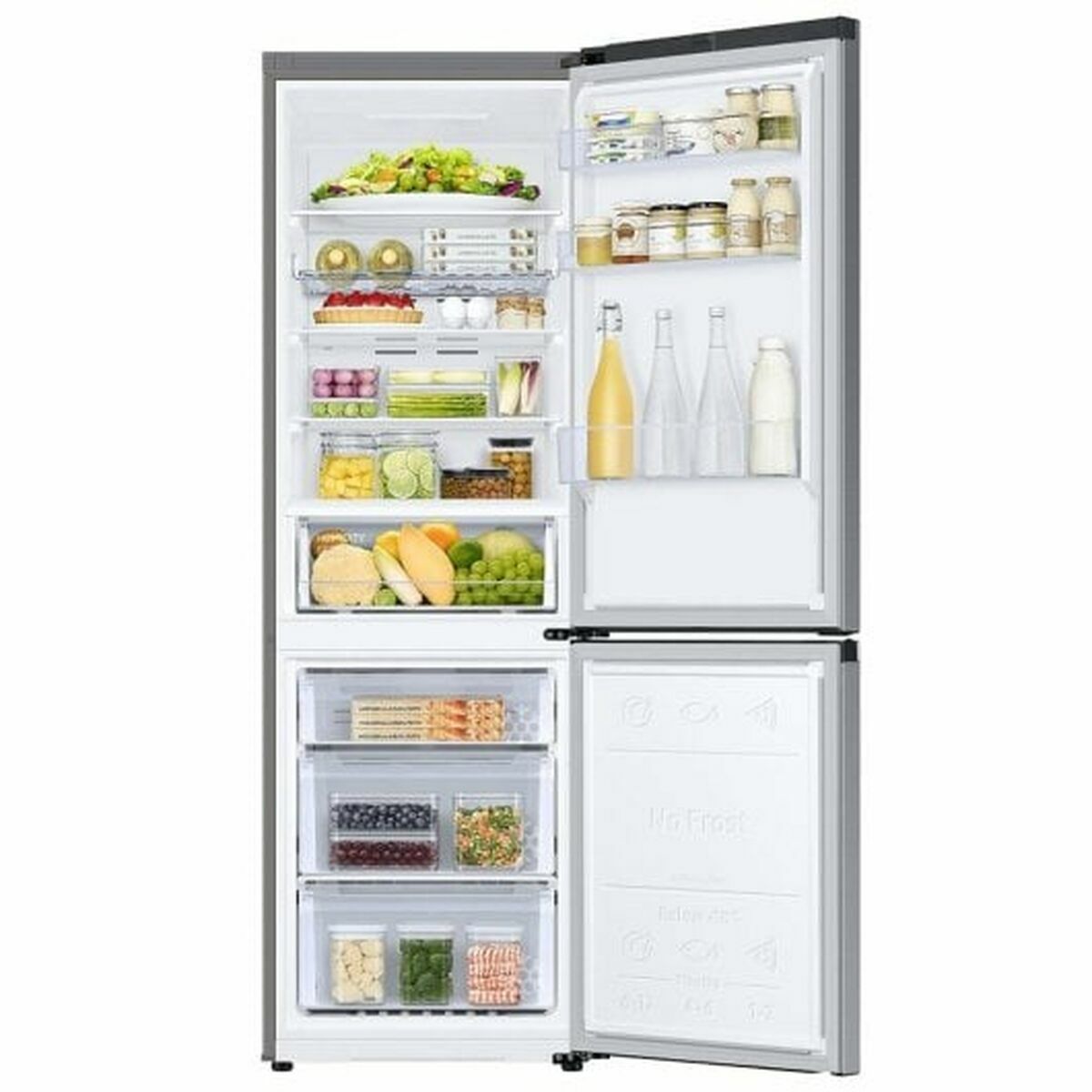 Réfrigérateur Combiné Samsung RB34C602DSA 186 Argenté 344 L