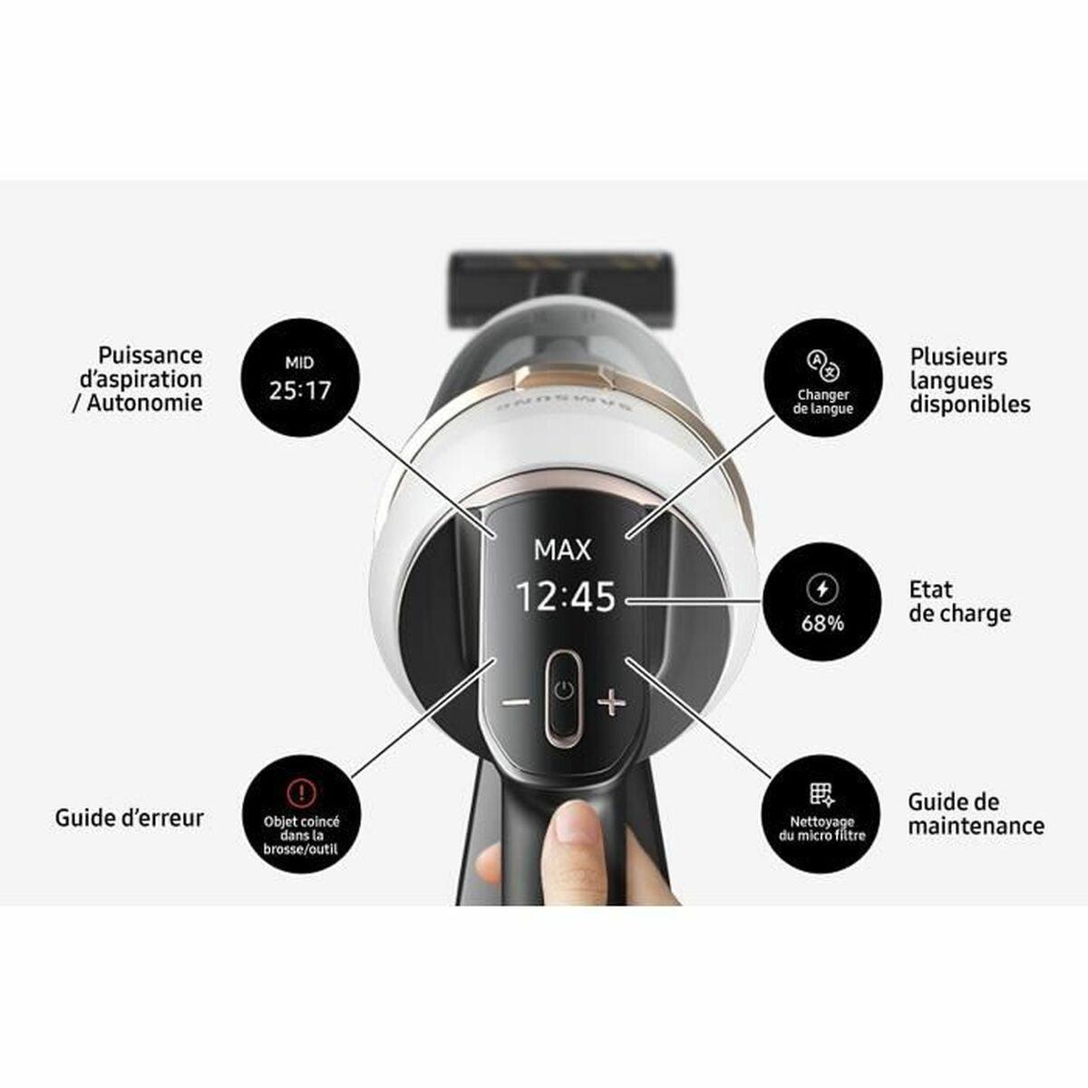 Aspirateur sans fil Samsung Jet 85 Bleu 550 W - 3