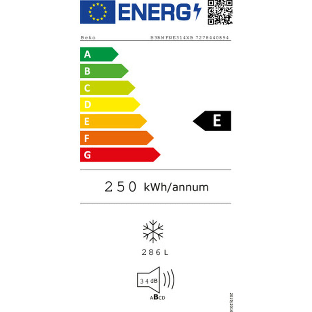 Congélateur BEKO B3RMFNE314XB Acier 185 x 60 cm - 3