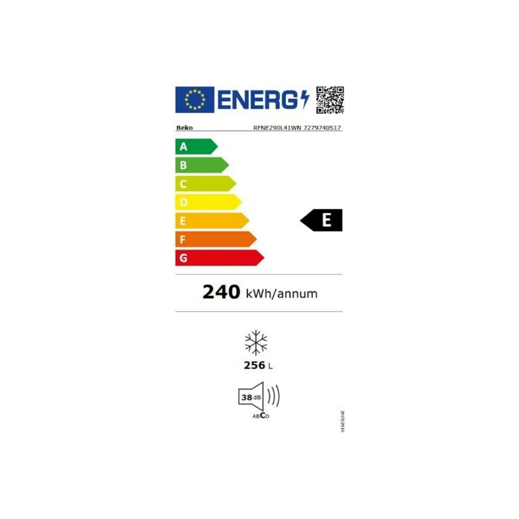 Congélateur BEKO RFNE290L41GN 256 l Gris - 2