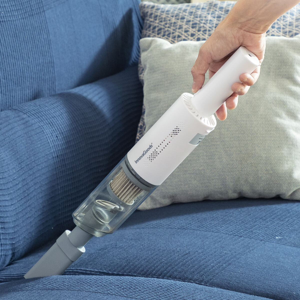 Aspirateur à Main Rechargeable avec 3 Accéssoires Hancuum InnovaGoods - 3