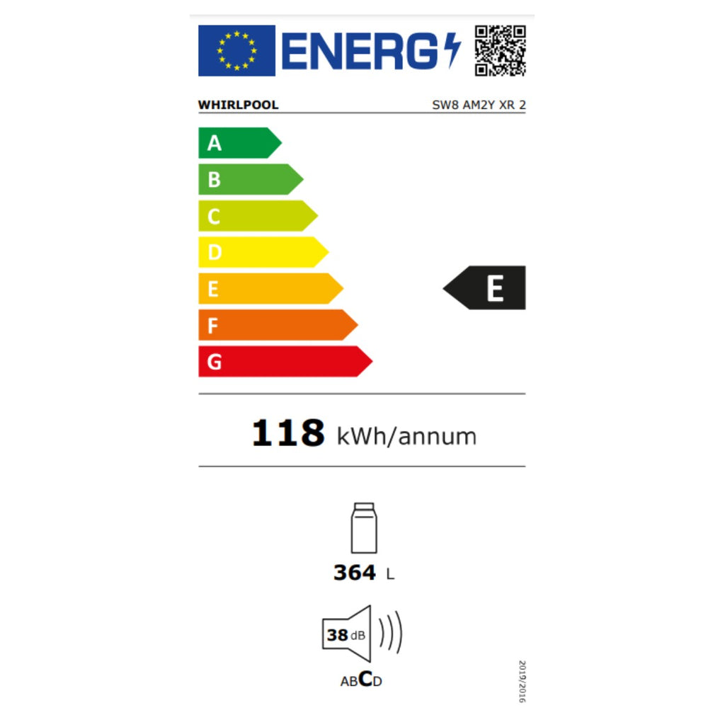 Réfrigérateur Whirlpool Corporation SW8AM2YXR2 Acier (187 x 60 cm) - 3